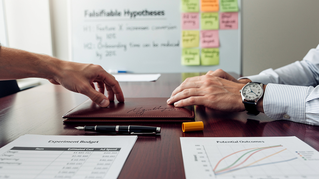 Find the cheapest experiment that would falsify your strategy