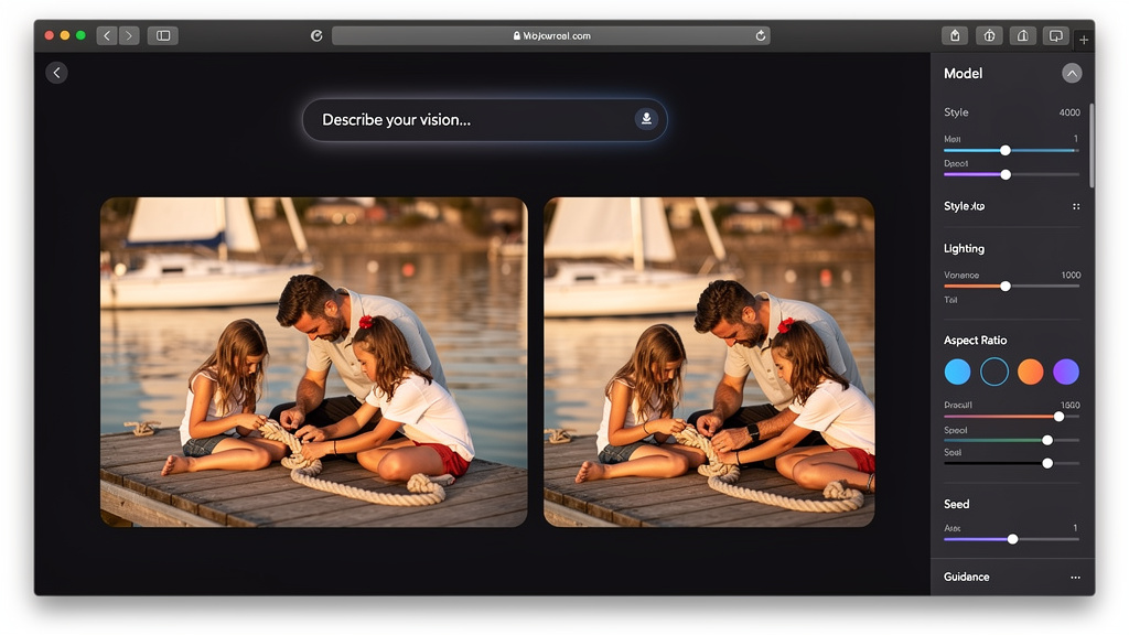 Father braiding sailing rope with his daughter on a dock