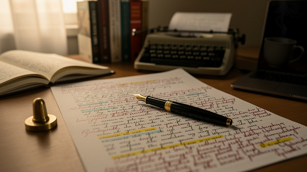 Develop a distinct prose voice with consistent texture
