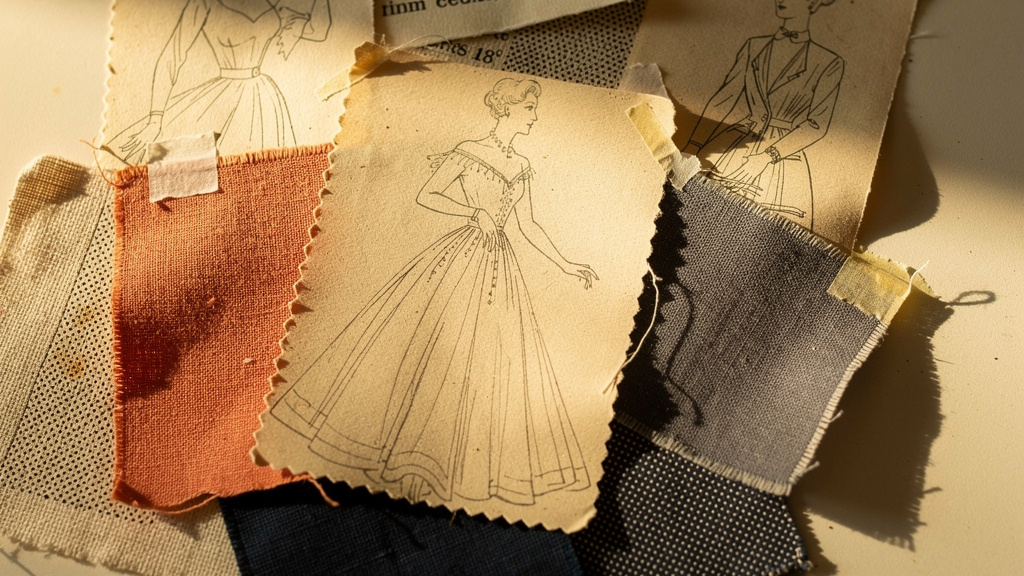 Mood board for editorial fashion