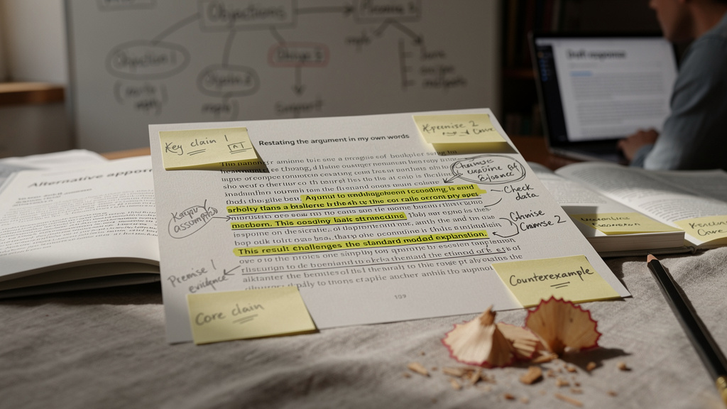 Stress-test an argument against its strongest objections