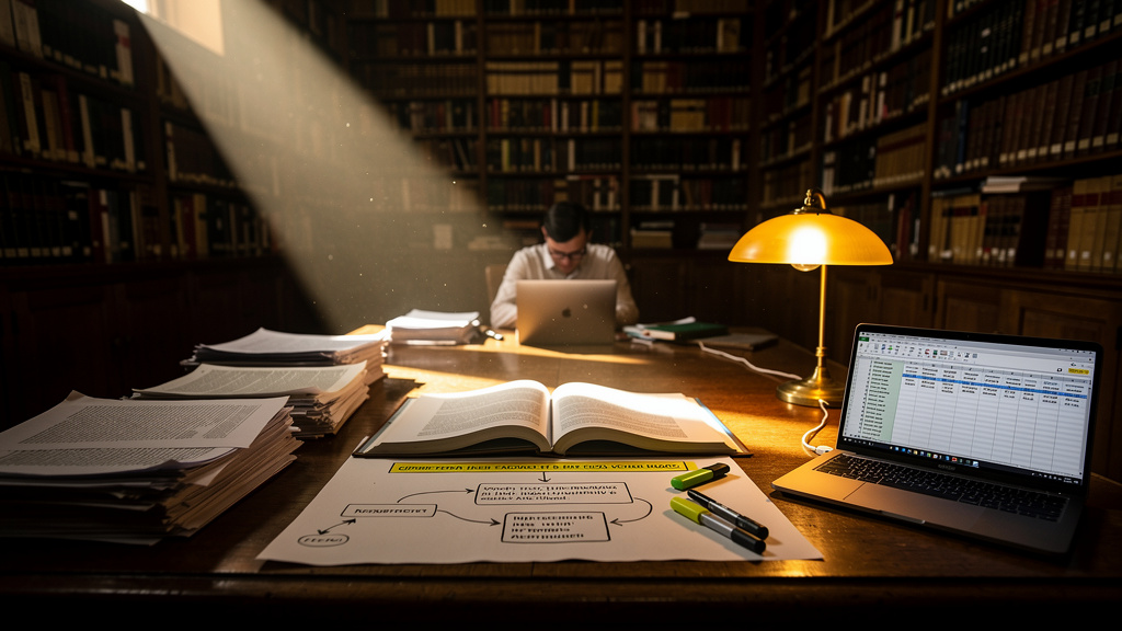 Synthesize ten papers into one defensible position